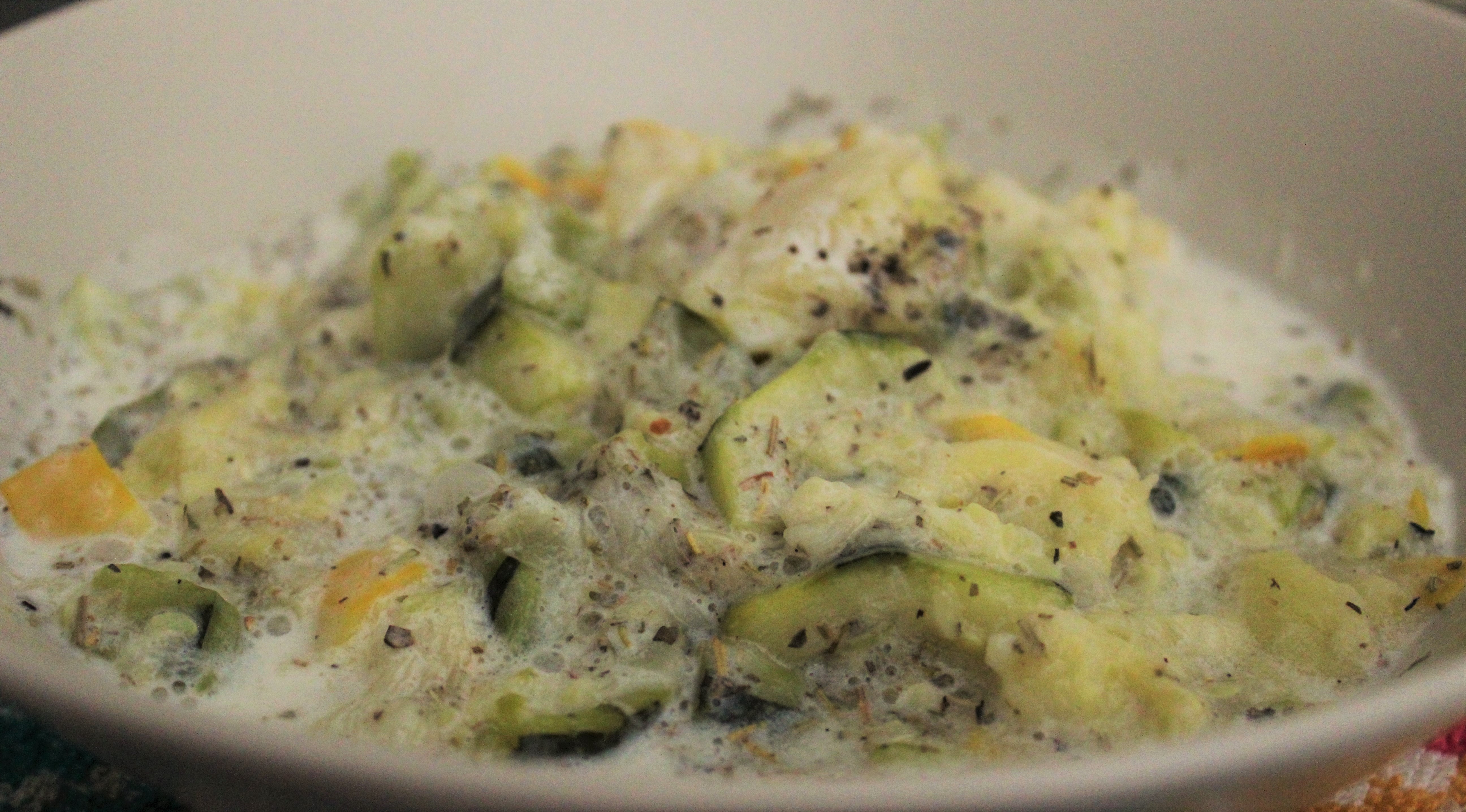 Courgettes Crème Soja