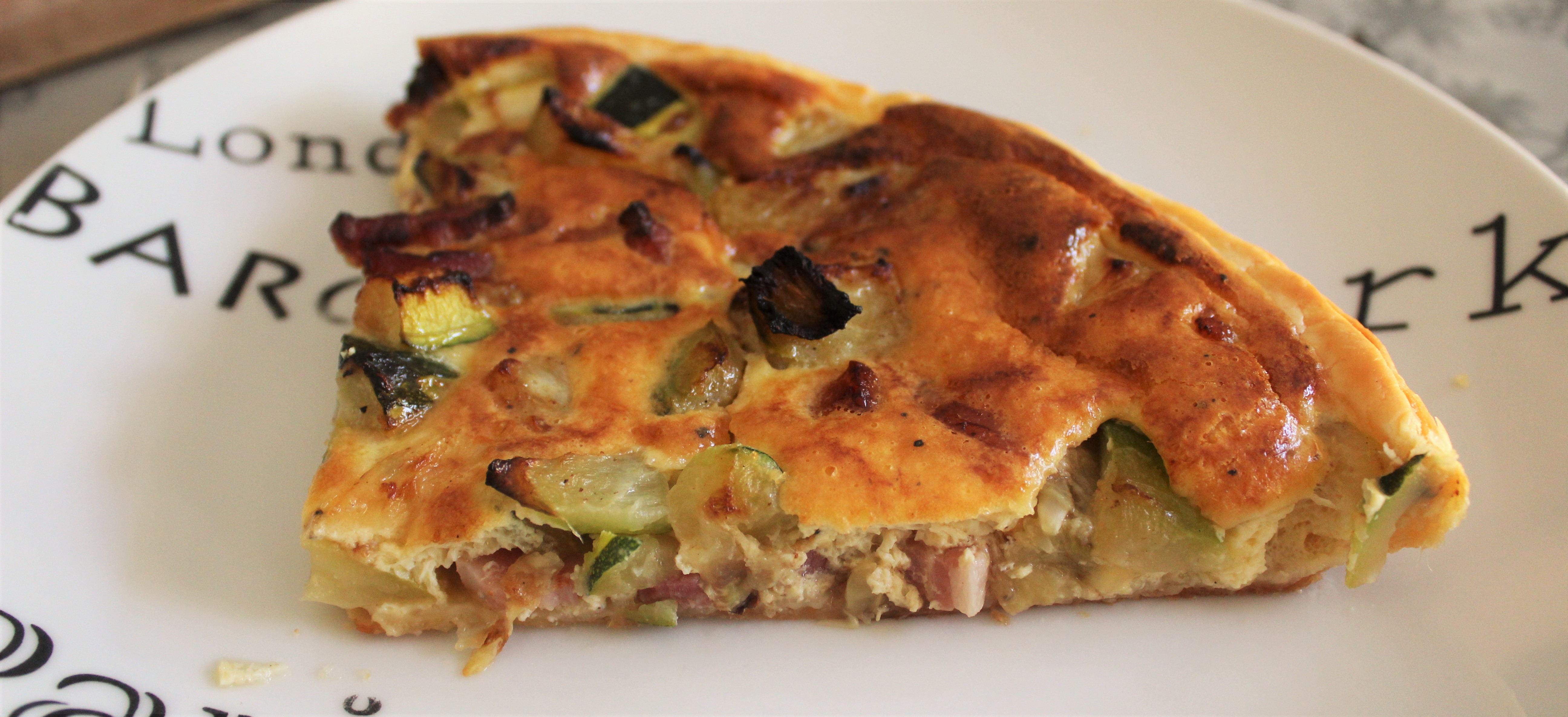 Tarte aux Courgettes et aux Lardons