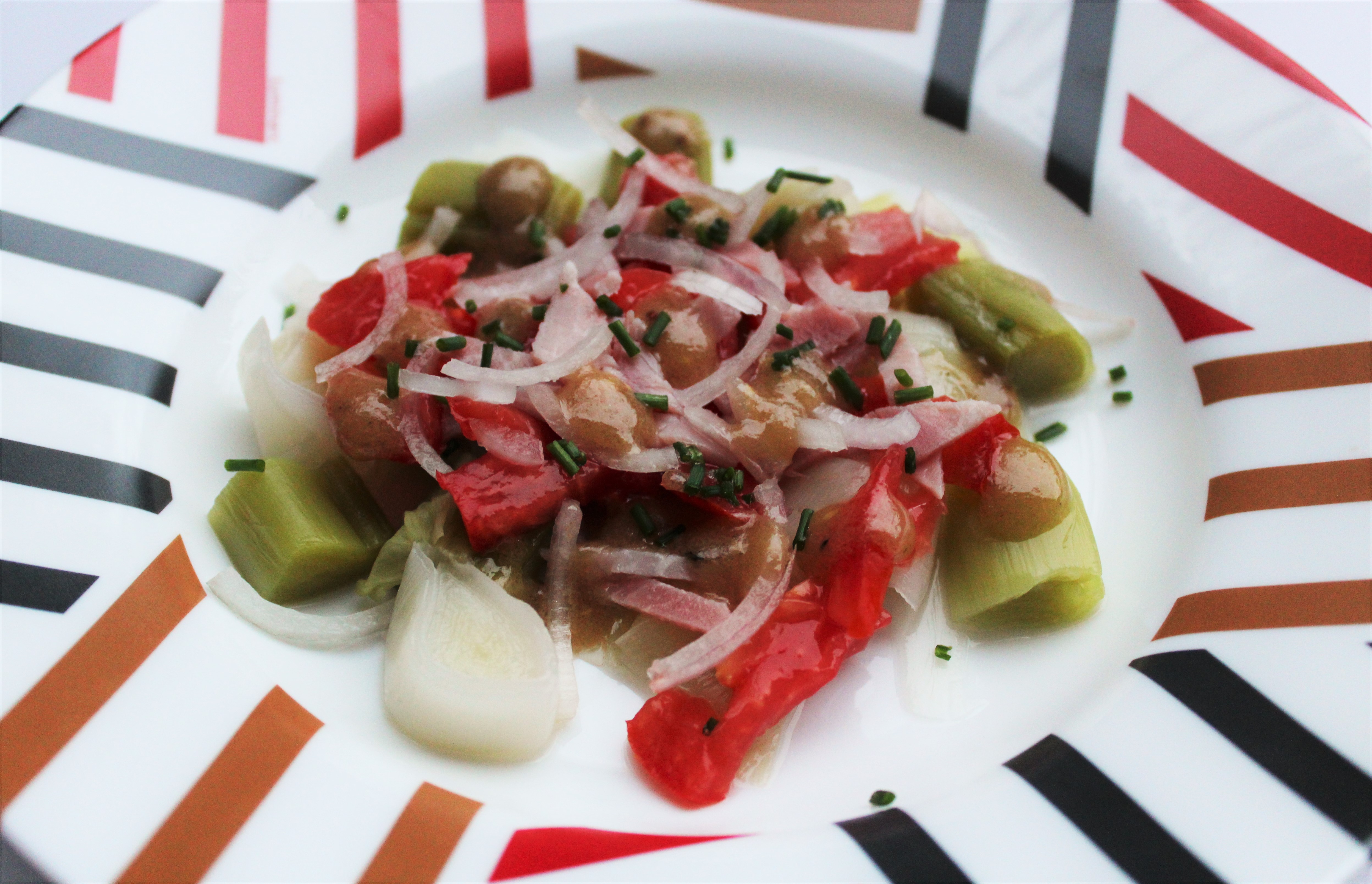 Salade de Poireaux et Tomates Vinaigrette