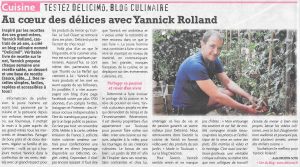 Article Presse Blog Délicimô - Yannick Rolland - Le Tarn Libre - Octobre 2017 - www.delicimo.fr