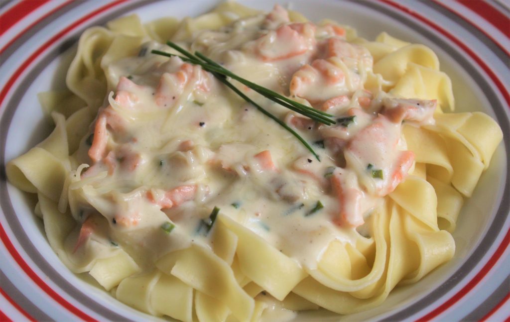 Pâtes Tagliatelles au Saumon Fumé Délicimô ! Blog de Recettes de