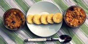 Délicimô ! - Recette Crumble Banane Coco à la Pâte à Tartiner Nutella - www.delicimo.fr