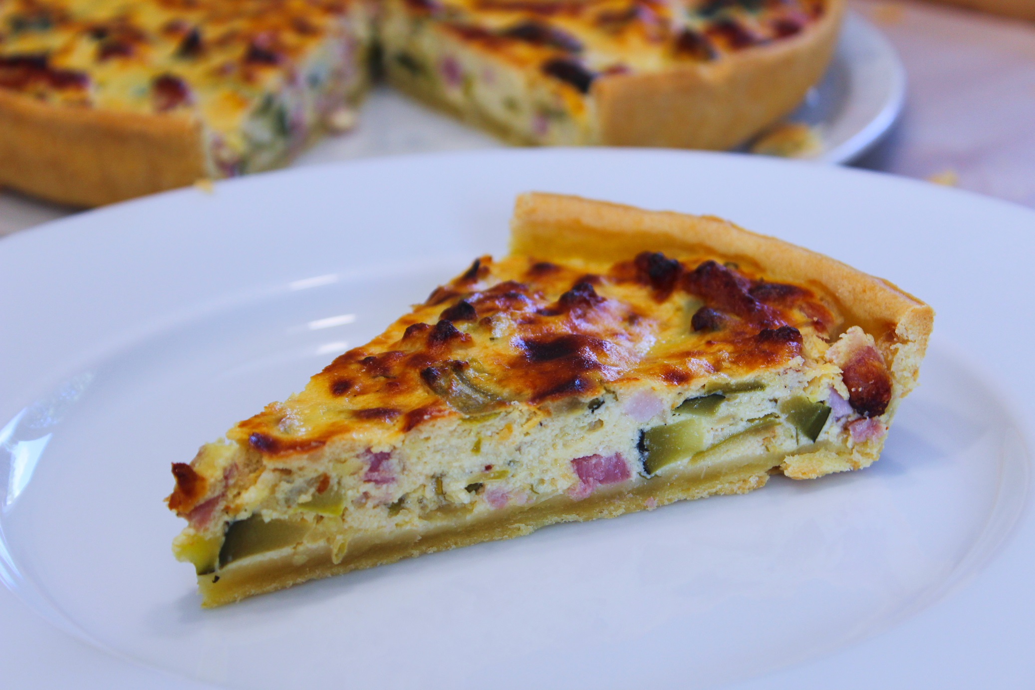 Tarte à la Ricotta, aux Courgettes et aux Lardons