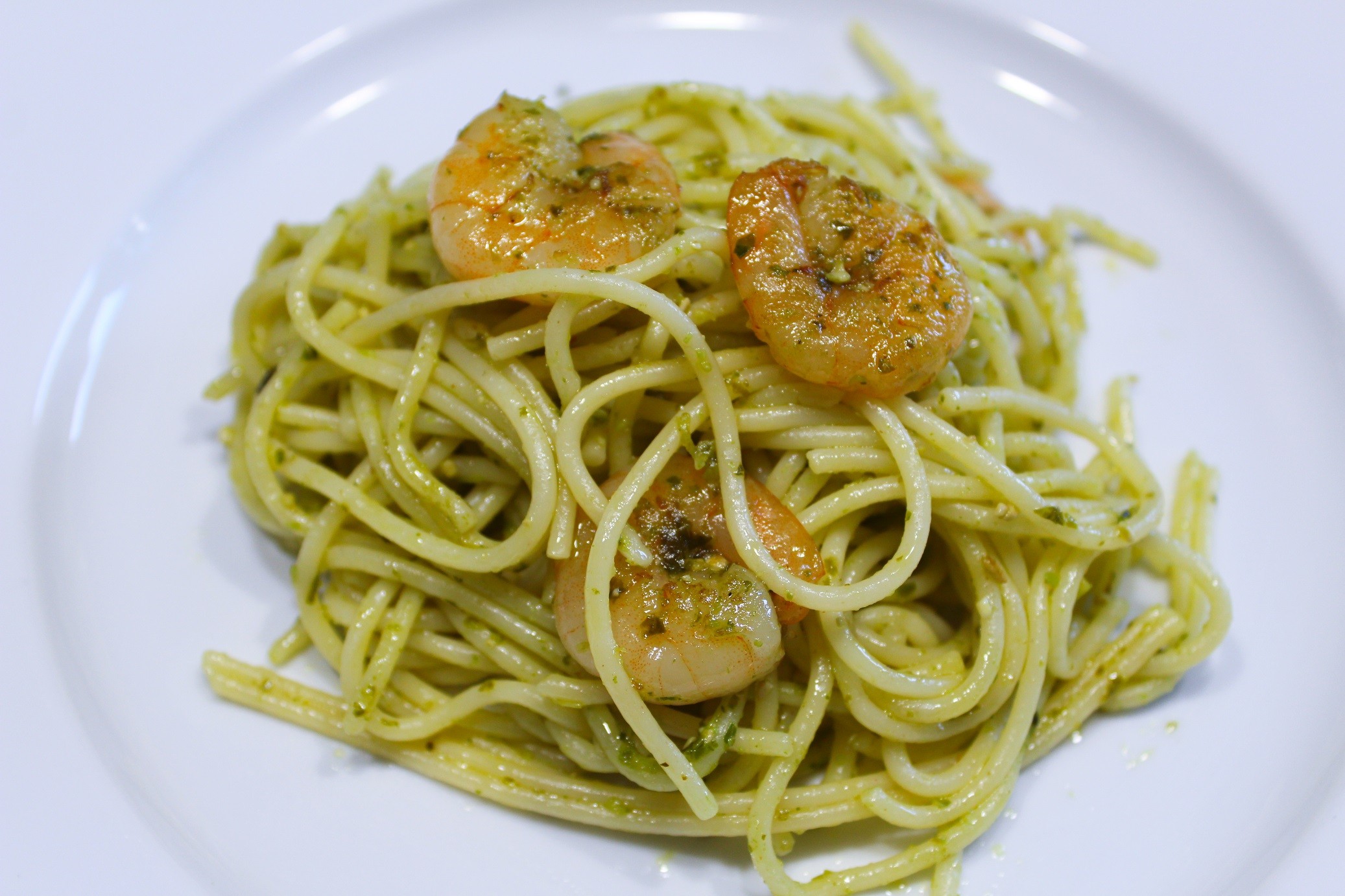 P tes Aux Crevettes Et Sauce Pesto Maison D licim Blog De Recettes