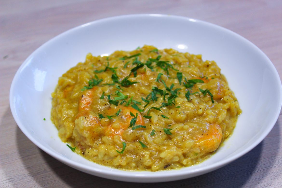 Risotto de Crevettes au Curry