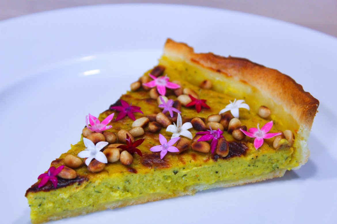 Tarte aux Courgettes et à l’Ail Rose de Lautrec